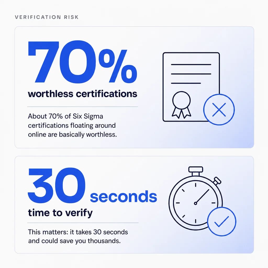 How to Check If a Six Sigma Certification Is Legitimate