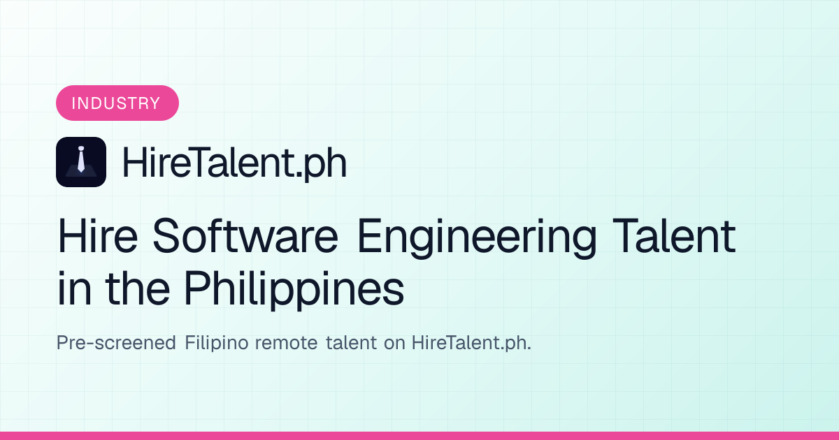 Hire Software Engineering Talent in the Philippines | HireTalent.ph