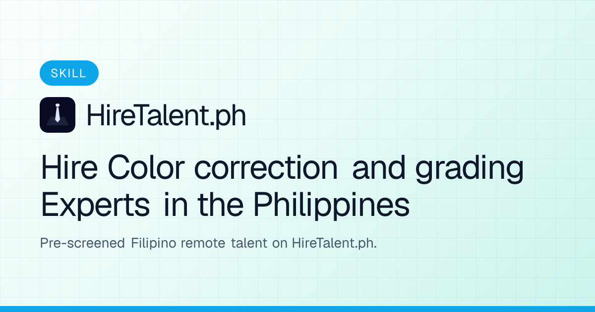 Hire Color Correction And Grading Experts in the Philippines ...