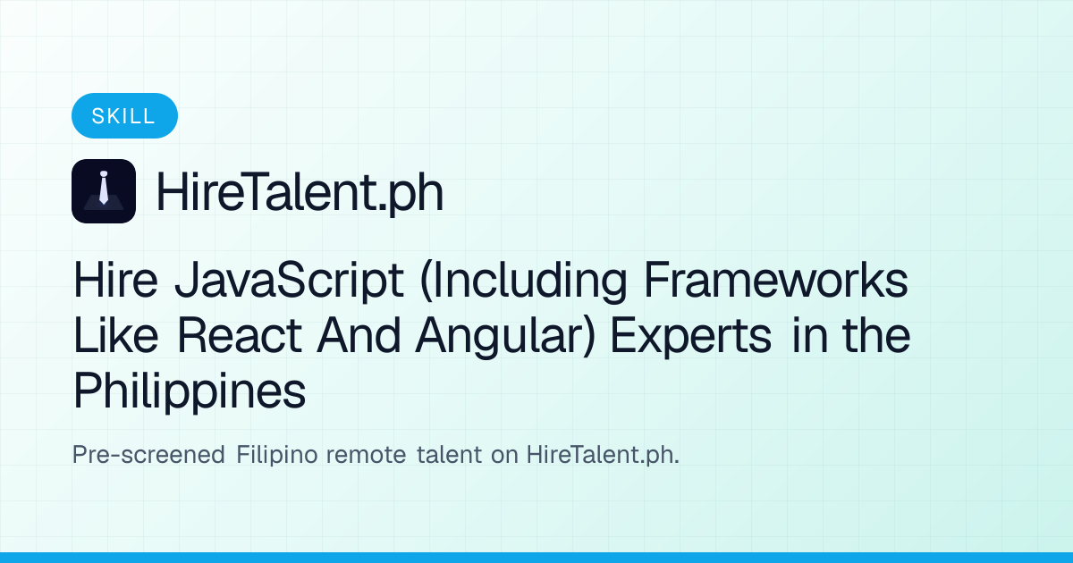 Hire JavaScript (Including Frameworks Like React And Angular) Experts ...
