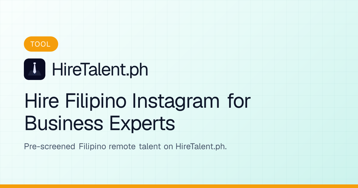 Hire Filipino Instagram for Business Experts | HireTalent.ph