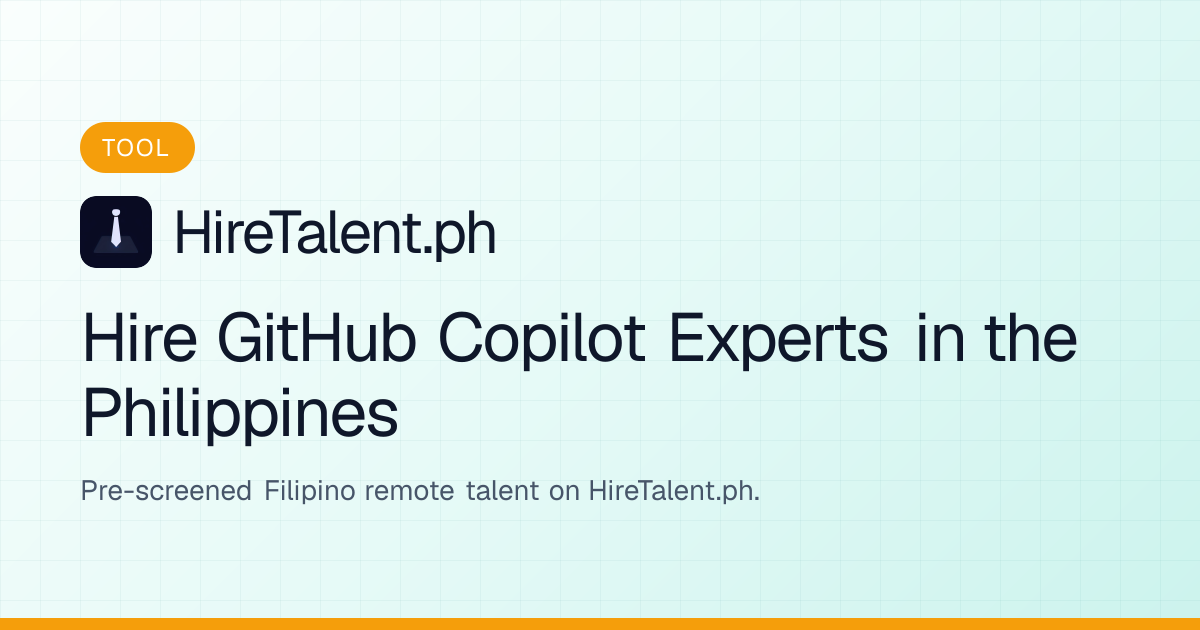 Hire GitHub Copilot Experts in the Philippines | HireTalent.ph