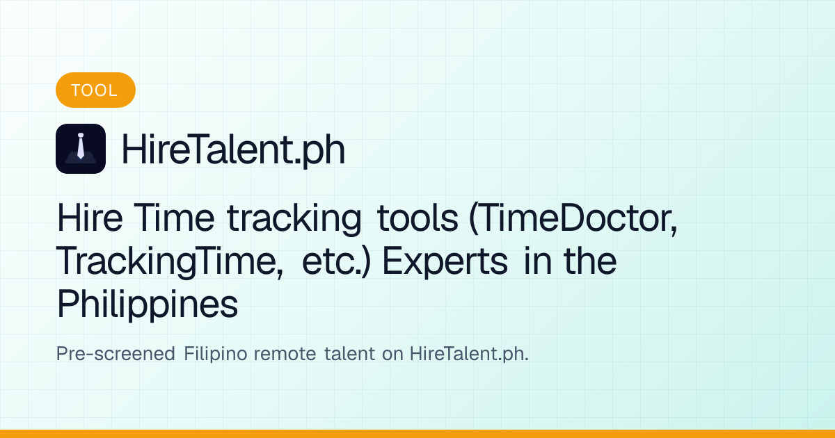 Hire Time tracking tools (TimeDoctor, TrackingTime, etc.) Experts in ...